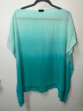 SEN Y2K Blue Ombre Blouse - OS